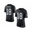 nike nfl jerseys oakland raiders #18 andre holmes black[2015 new Elite][holmes]