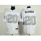 nike nfl jerseys oakland raiders #20 Mcfadden white[Elite grey number]