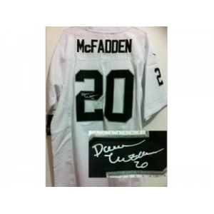 nike nfl jerseys oakland raiders #20 darren mcFadden white[Elite signature]