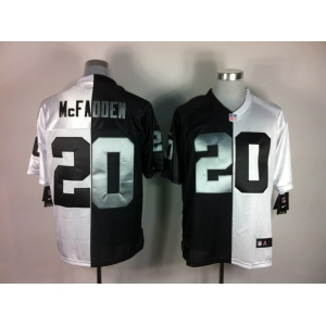 nike nfl jerseys oakland raiders #20 darren mcfadden white-black[Elite split]