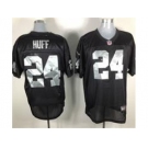 nike nfl jerseys oakland raiders #24 michael huff black[elite]