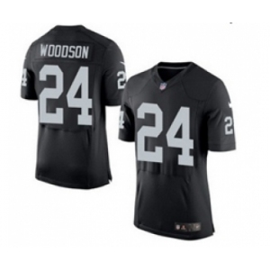 nike nfl jerseys oakland raiders #24 woodson black[2015 new Elite][woodson]