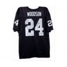 nike nfl jerseys oakland raiders #24 woodson black[Elite signature]