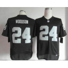 nike nfl jerseys oakland raiders #24 woodson black[Elite]