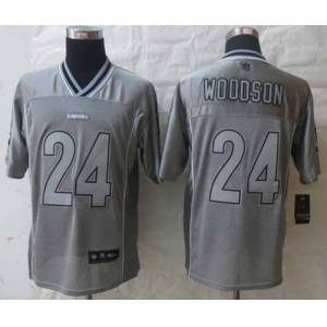 nike nfl jerseys oakland raiders #24 woodson grey[Elite vapor]