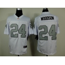 nike nfl jerseys oakland raiders #24 woodson white[Elite grey number]