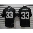 nike nfl jerseys oakland raiders #33 branch black[Elite]