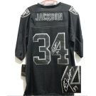 nike nfl jerseys oakland raiders #34 jackson black[Elite lights out signature]