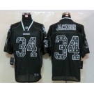 nike nfl jerseys oakland raiders #34 jackson black[Elite united sideline]