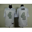 nike nfl jerseys oakland raiders #4 carr white[Elite grey number]