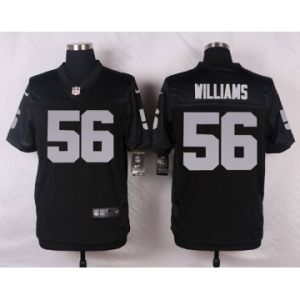 nike nfl jerseys oakland raiders #56 williams black[Elite][williams]