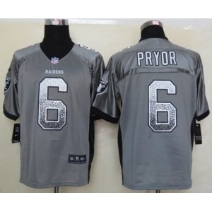 nike nfl jerseys oakland raiders #6 terrelle pryor grey[Elite drift fashion]