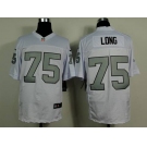 nike nfl jerseys oakland raiders #75 howie long white[Elite grey number] ]