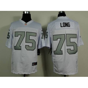 nike nfl jerseys oakland raiders #75 howie long white[Elite grey number] ]