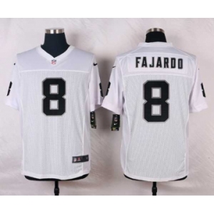 nike nfl jerseys oakland raiders #8 fajardo white[Elite][fajardo]