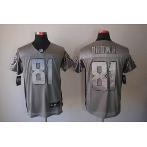nike nfl jerseys oakland raiders #81 t.brown throwback grey[Elite shadow]