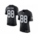 nike nfl jerseys oakland raiders #88 clive walford black[2015 new Elite]