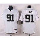 nike nfl jerseys oakland raiders #91 tuck white[Elite]