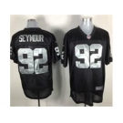 nike nfl jerseys oakland raiders #92 seymour black[elite]