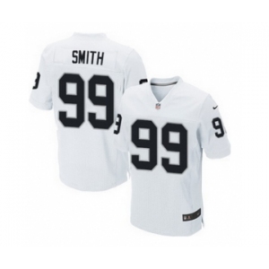 nike nfl jerseys oakland raiders #99 smith white[Elite][smith]