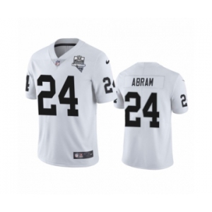 Las Vegas Raiders #24 Johnathan Abram White 2020 Inaugural Season Vapor Limited Jersey