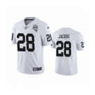 Las Vegas Raiders #28 Josh Jacobs White 2020 Inaugural Season Vapor Limited Jersey