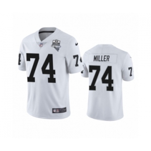 Las Vegas Raiders #74 Kolton Miller White 2020 Inaugural Season Vapor Limited Jersey