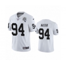 Las Vegas Raiders #94 Carl Nassib White 2020 Inaugural Season Vapor Limited Jersey