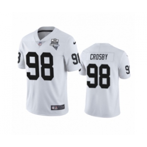 Las Vegas Raiders #98 Maxx Crosby White 2020 Inaugural Season Vapor Limited Jersey