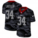 Men New Nike Oakland Raiders #34 Jackson 2020 Nike 2ndCamo Salute to Service Limited