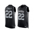 Men Nike Oakland Raiders #22 Gareon Conley Limited Black Player Name & Number Tank Top NFL Jersey