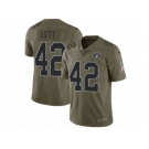 Men Nike Oakland Raiders #42 Karl Joseph Limited Olive 2017 Salute to Service NFL Jersey