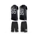 Men Nike Oakland Raiders #55 Marquel Lee Limited Black Tank Top Suit NFL Jersey