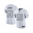 Men Nike Oakland Raiders #58 Tyrell Adams Limited White Rush Vapor Untouchable NFL Jersey