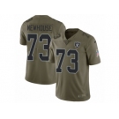 Men Nike Oakland Raiders #73 Marshall Newhouse Limited Olive 2017 Salute to Service NFL Jersey