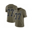 Men Nike Oakland Raiders #77 Lyle Alzado Limited Olive 2017 Salute to Service NFL Jersey