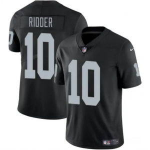 Men's Las Vegas Raiders #10 Desmond Ridder Black 2024 Vapor Stitched Football Jersey