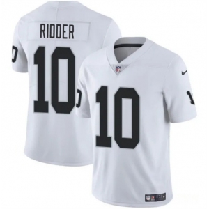 Men's Las Vegas Raiders #10 Desmond Ridder White 2024 Vapor Stitched Football Jersey