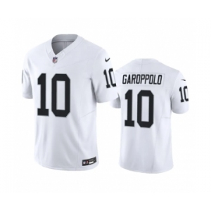 Men's Las Vegas Raiders #10 Jimmy Garoppolo White 2023 F.U.S.E Vapor Untouchable Stitched Football Jersey