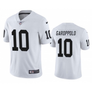Men's Las Vegas Raiders #10 Jimmy Garoppolo White Vapor Untouchable Stitched Football Jersey