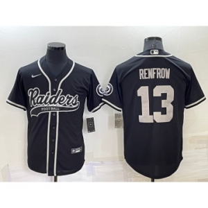 Men's Las Vegas Raiders #13 Hunter Renfrow Black Stitched MLB Cool Base Nike Baseball Jersey