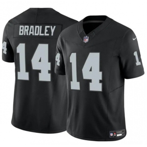 Men's Las Vegas Raiders #14 Carter Bradley Black F.U.S.E. Vapor Football Stitched Jersey