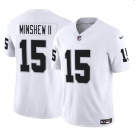 Men's Las Vegas Raiders #15 Gardner Minshew II White 2024 F.U.S.E. Football Stitched Jersey