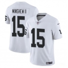 Men's Las Vegas Raiders #15 Gardner Minshew II White Vapor Football Stitched Jersey