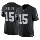 Men's Las Vegas Raiders #15 Kyle Philips Black 2025 F.U.S.E. Vapor Football Stitched Jersey