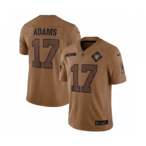 Men's Las Vegas Raiders #17 Davante Adams 2023 Brown Salute To Service Limited Football Stitched Jersey