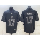 Men's Las Vegas Raiders #17 Davante Adams Black Reflective Limited Stitched Football Jersey