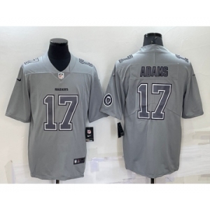 Men's Las Vegas Raiders #17 Davante Adams LOGO Grey Atmosphere Fashion 2022 Vapor Untouchable Stitched Limited Jersey