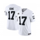 Men's Las Vegas Raiders #17 Davante Adams White 2023 F.U.S.E With C Patch Vapor Untouchable Football Stitched Jersey