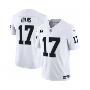 Men's Las Vegas Raiders #17 Davante Adams White 2023 F.U.S.E With C Patch Vapor Untouchable Football Stitched Jersey